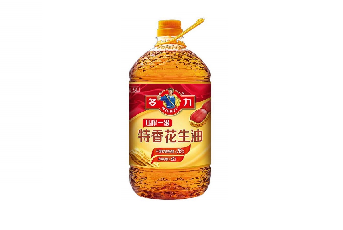 多力压榨一级特香花生油5L物理压榨家用健康食用油